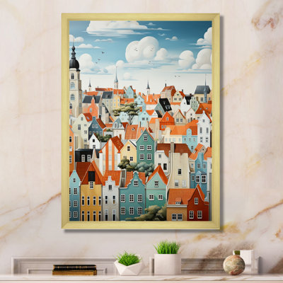 Collage de toits écarlates Elyx Danemark IV