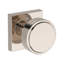 Vashon Passage Knob with Contemporary Square Rose in Polished Chrome-153359762