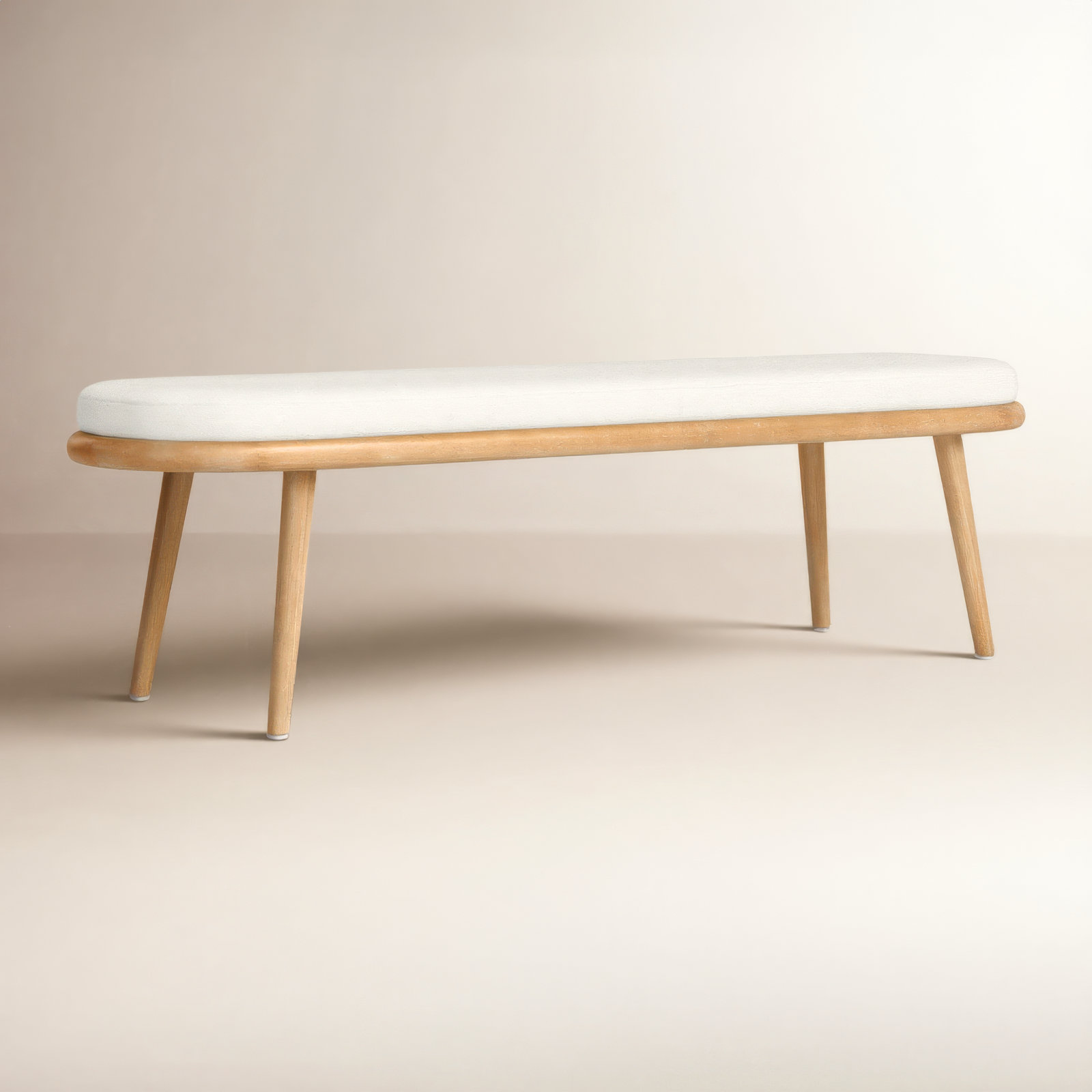 Caress Bench, Gray/Brown