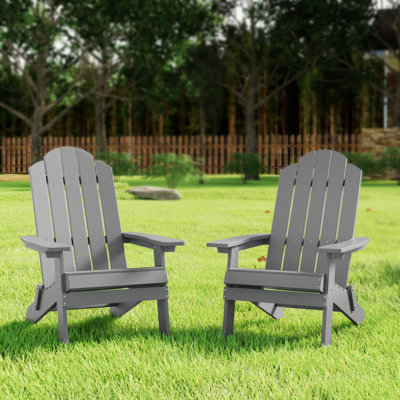 Suzzette Foldable Outdoor Adirondack Set