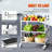 3 Layers Stainless Steel Kitchen Cart