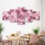 Lit de roses multiples, reproduction sur toile-92833246