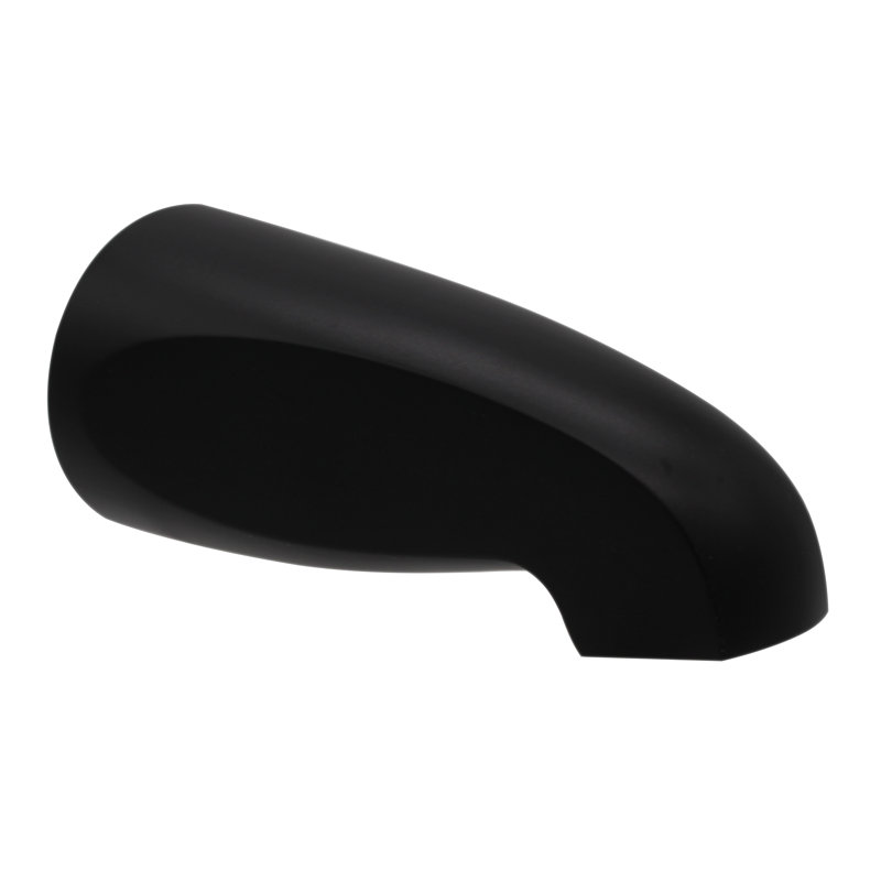 5-1/2" Reach Brass Wall Mount Tub Spout, Matte Black