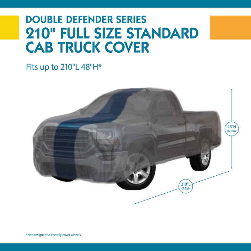 Couverture d'automobile Double Defender, 48" H x 60" W x 210" D