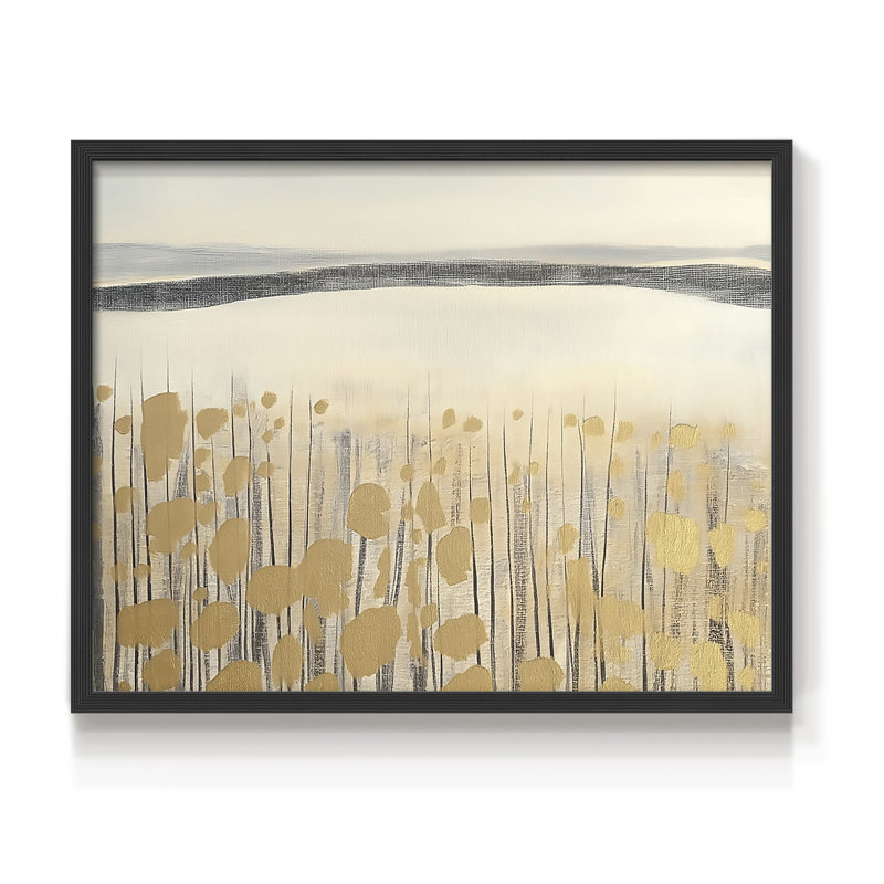 Abstrait, série LXI, reproduction encadrée, 16" H x 20" W, Black