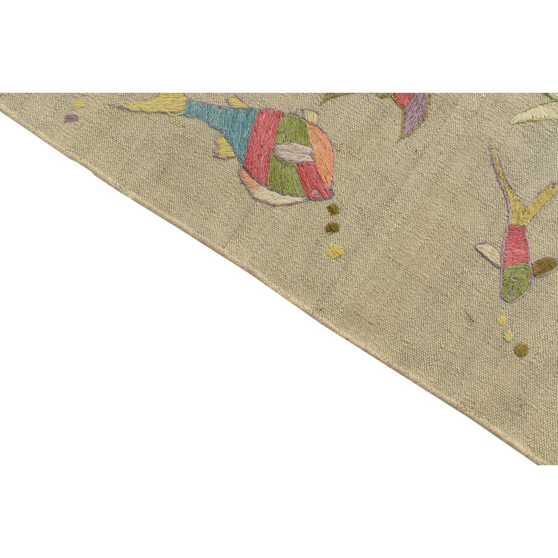 4 Ft Rectangle Perry Ivory Rug