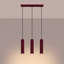 Pendant lamp Bonina 1 burgundy-124182272-124182277-124182289