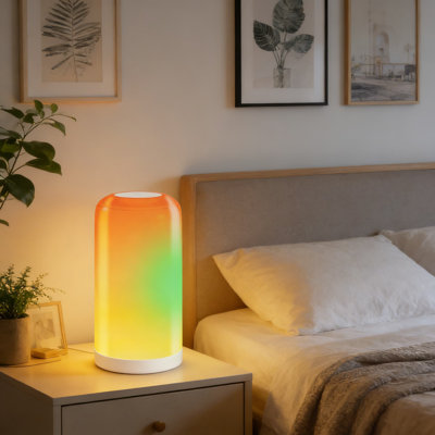 Smart Bedside Lamp With App Control, Works With Alexa & Google Home, 16M Colors & Adjustable White Light, 70+ Scene Modes, Music Sync For Bedroom & Living Room (2.4Ghz Wifi)