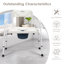 Sobel 3-In-1 Bedside Height Adjustable Home Care Toilet Seat W/ Safety Iron Frame Commode