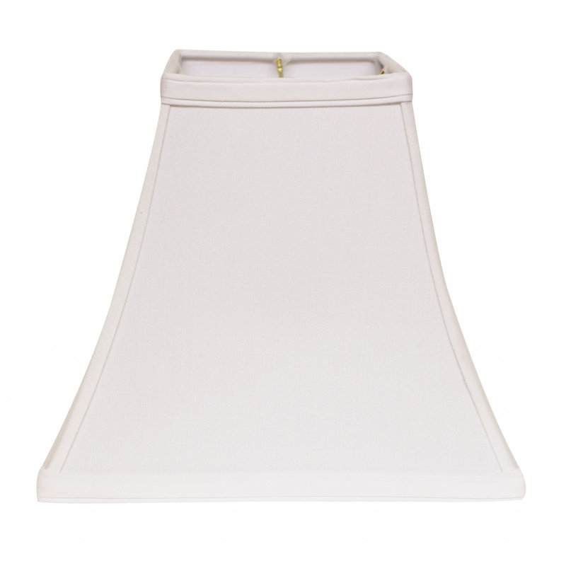 Abat-jour carré sans cloche, Blanc, H 7 po x l 8 po x P 8 po