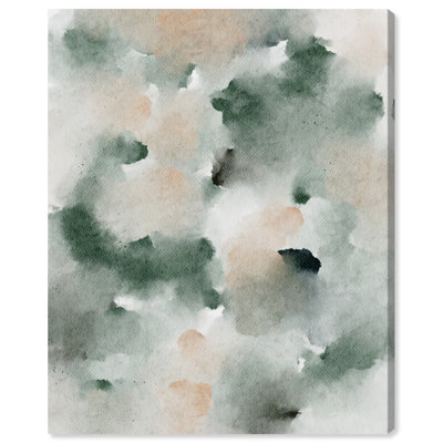 Art Remedy Smoky and Blush Shadows, aquarelle encadrée, Boho Abstracts 57205