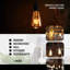 3‑Pack LED Edison Bulb ST64, 4W E27 2700K Warm White, Vintage Amber Glass, Dimmable LED Filament, Antique Retro Style Light, 240V, 40W Equivalent for Pendant, Café, Bar, Home Décor