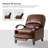 Hardge Genuine Leather Manual Standard Recliner-1738687457