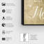 Under the Mistletoe Gold - art textuel sur toile-58868353-58868358