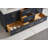 Davlos 73-inch Solid Wood Vanity in Graphite with Quartz Countertop