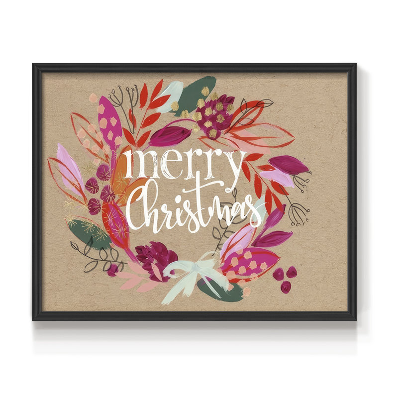 Crafty Christmas Collection A - Reproduction encadrée - Restickable, Black, H 16 po x l 20 po