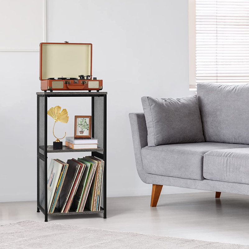 31.69 " H Media Shelves, Gray