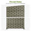 Moderne L 47 po x l 16 po x H 72 po en acier galvanisé gris intimité-124959101-124959102