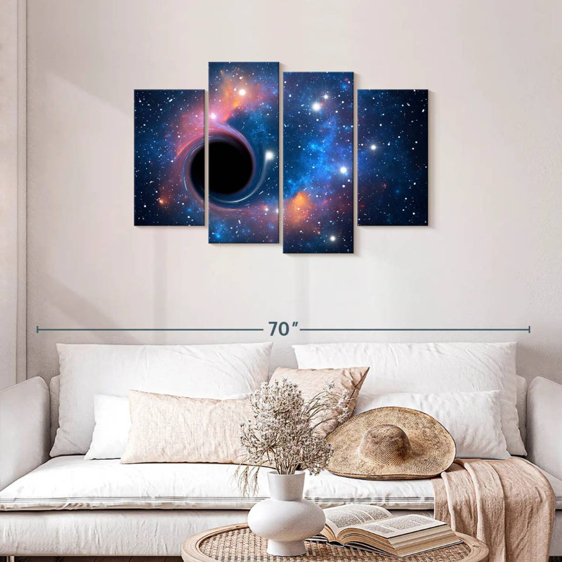 Oberle Black Hole In Outer Space, 27" H x 43" W