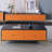 Wood TV Stand with Three Pine Drawers
