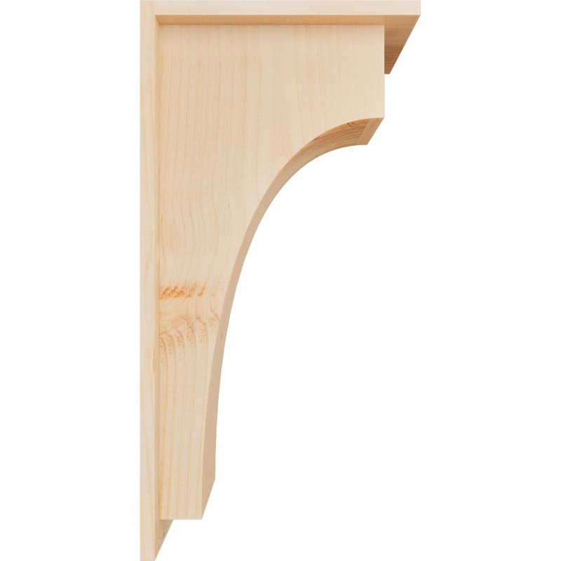 Corbeau Huntington avec plaque arrière, H 24 po x l 7,5 po x P 12 po, Sapin de Douglas, Lisse