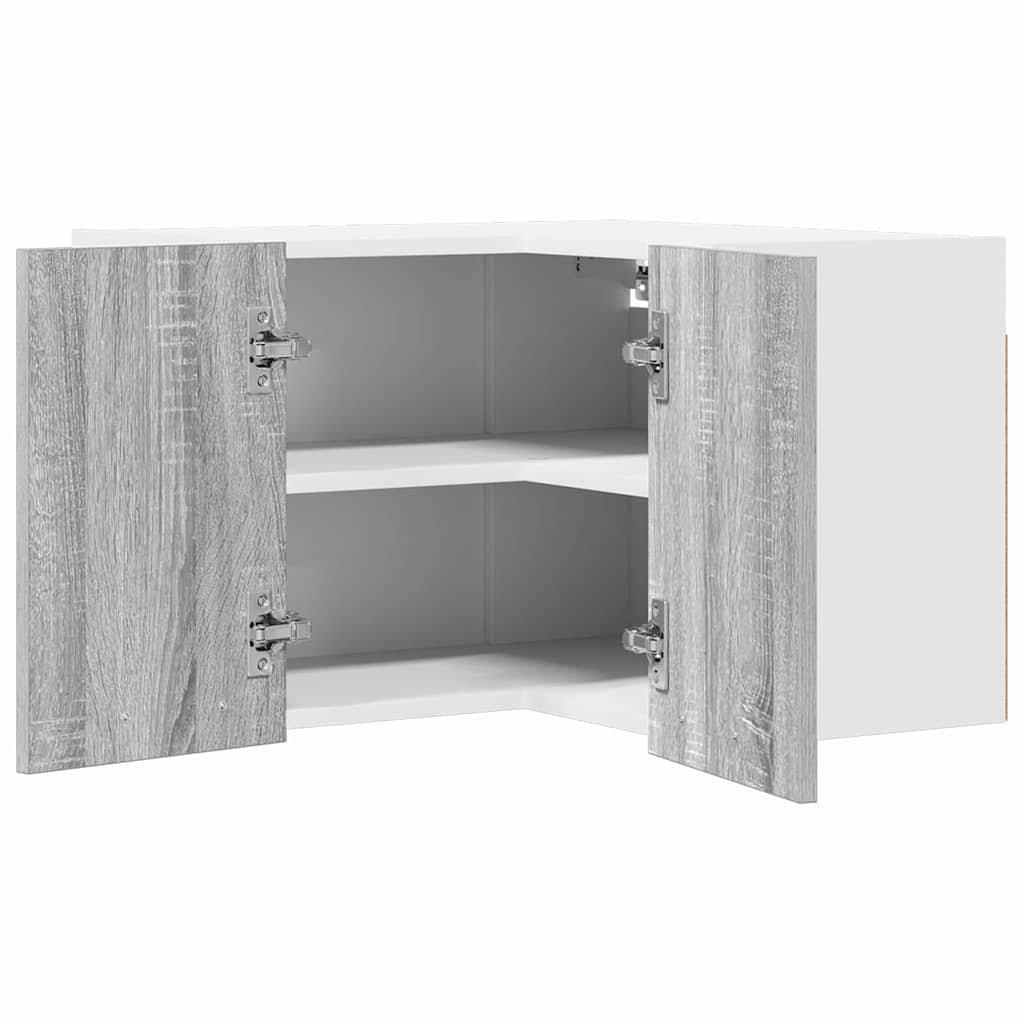 Vidaxl Hanging Cabinet Riga White 57 X 57 X 40 Cm Engineered Wood