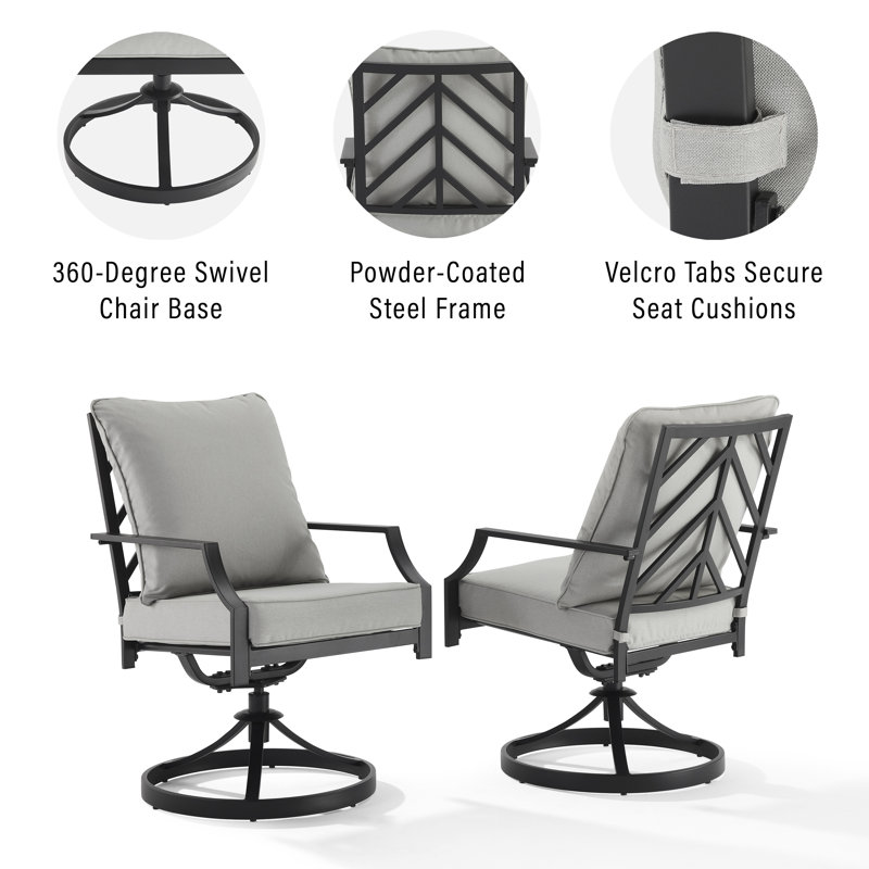 Chaise de patio avec coussin Tollstrup, Oui