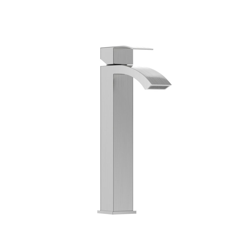 Brushed Nickel Bathroom Sink Faucet - 6.25" Depth, Stain-, Ss304, Water Lines, Ceramic Cartridge Valve 1.97" Package Height, Stain , Single Handle,