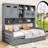 2 Drawers Wood Daybed with Shelves-2057843860-2057843861