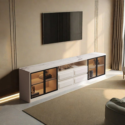 Cream style minimalist TV stand