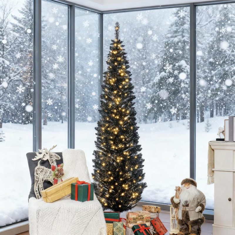 Arbre de Noël 7 pi, 7', Noir