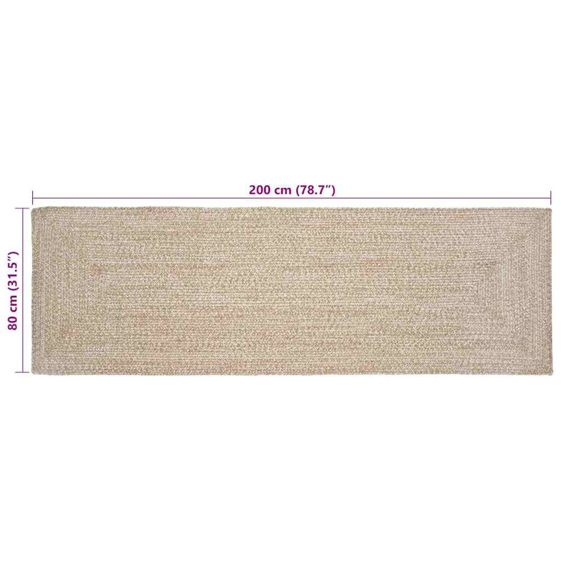 Solid Colour Standard Area Rug, Runner 80 x 200cm