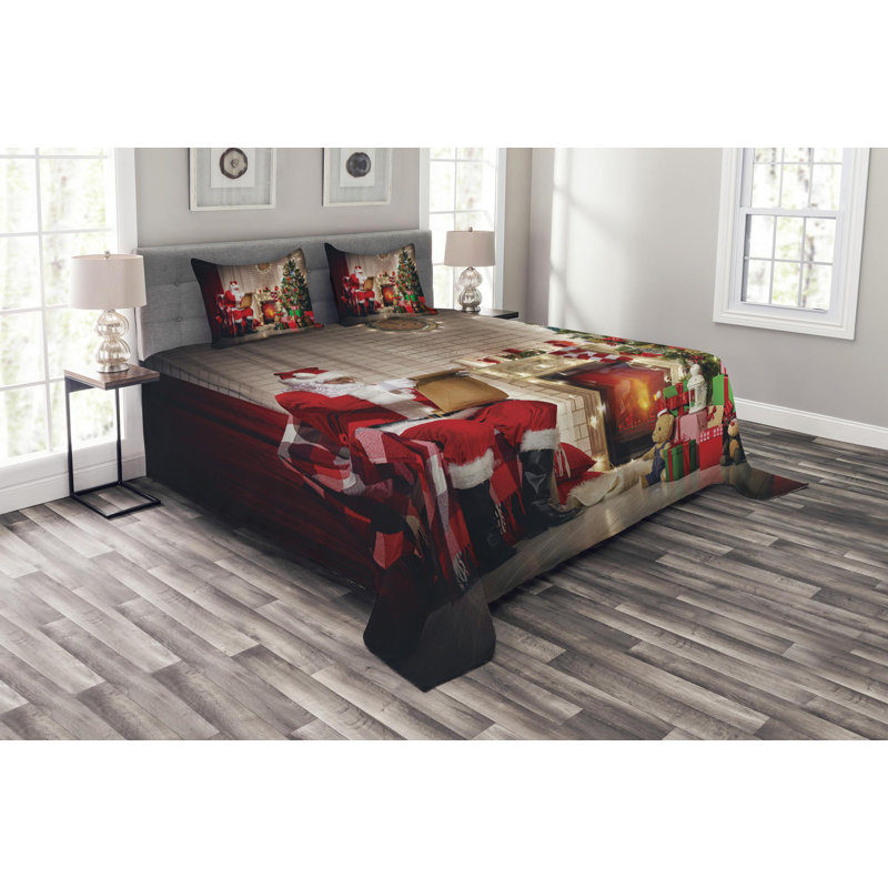 Traditional Polyester Coverlet, King Coverlet + 2 Shams