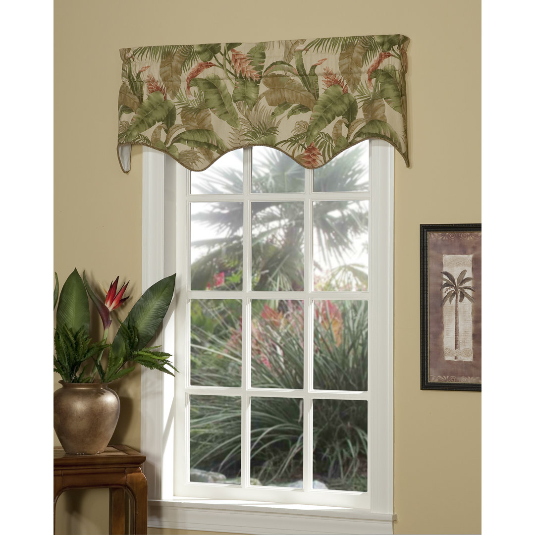 La Selva Natural Tropical Cotton Floral Filler Valance Thomasville At Home