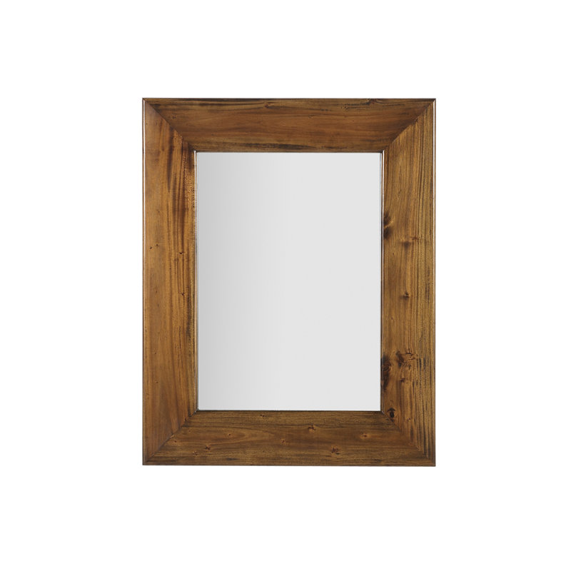 Flamingo Wood Wall Mirror, 100 cm H