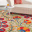 Lensing Floral Indoor / Outdoor Area Rug-144676120