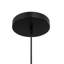     Luminaire suspendu noir à dôme martelé-977103002