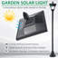 Lampe de jardin solaire pour l'extérieur The Holiday Aisle®