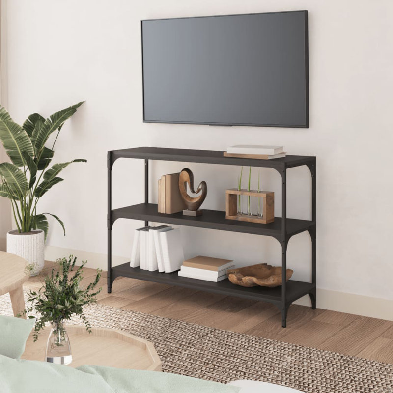 Casebier 70.5cm H Standard Bookcase, Grey Sonoma, 70.5cm H x 100cm W x 33cm D