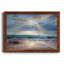Aqua Blue Morning - reproduction de photo sur papier encadrée-964035056-964034827