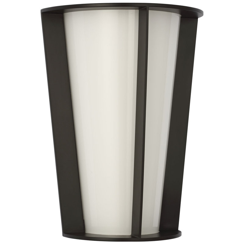 Barbara Barry Phinn 12" Tapered Sconce, Steel, Modern Iron