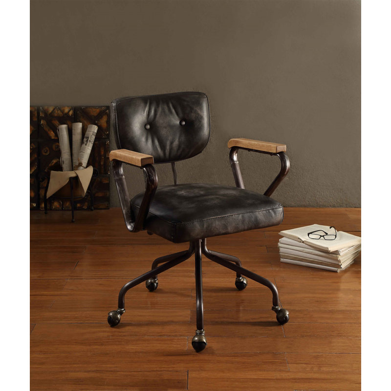 Chaise de bureau Hallie, Noir