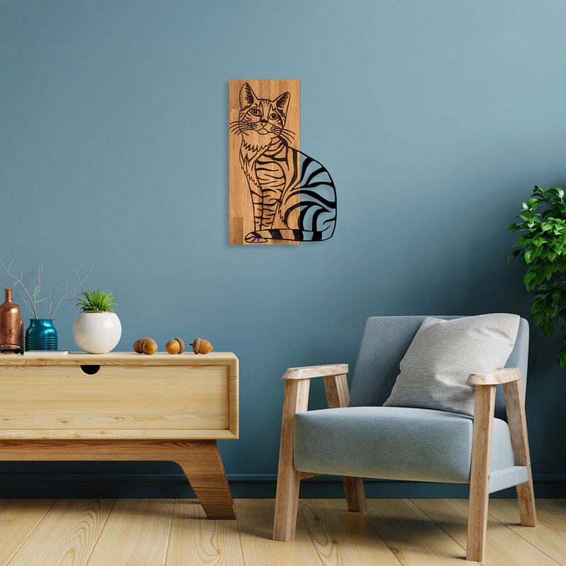 Accessoire mural décoratif en bois