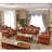 European-style Living Room Carved Sofa. 84.6'' Leather Sofa