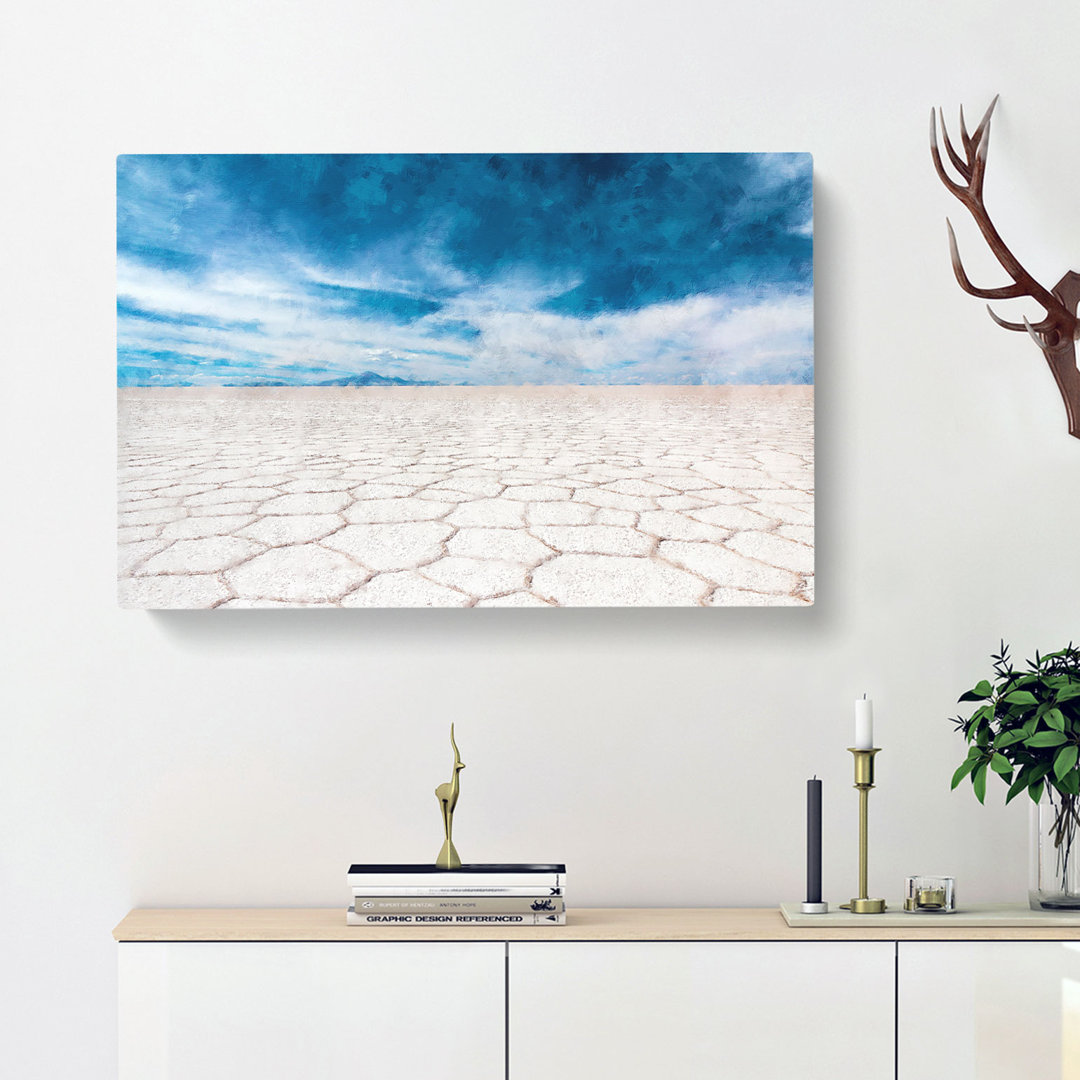 Salar De Uyuni Salt Flat In Bolivia Painting - Wrapped Canvas