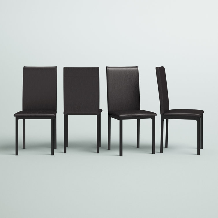 Mizell 18'' H Polyurethane Upholstered Side Chair