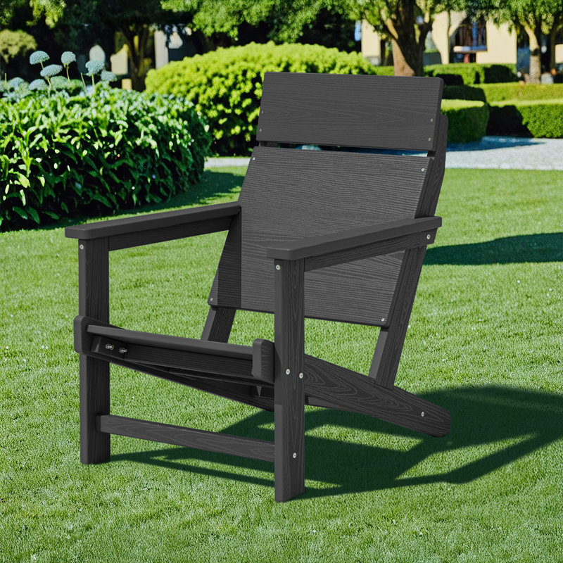 Chaise Adirondack HDPE, Gris