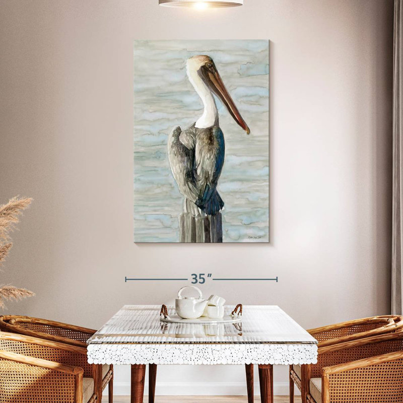 Brampt Classic Brown Pelican, 48" H x 32" W