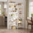 Bamboo Bookcase, 6-Tier Large Open Bookshelf  With Display Shelves-134588208-136172195