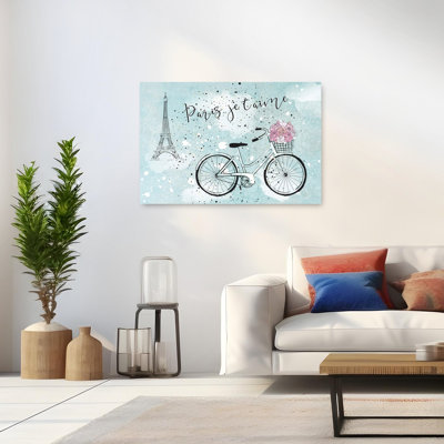 Impression sur toile Parisian Bicycle Dreams